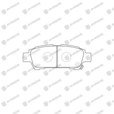 PN1449 „Toyota Avensis ACM20“ stabdžių trinkelės